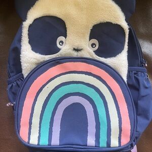 Panda Backpack with Rainbow Design